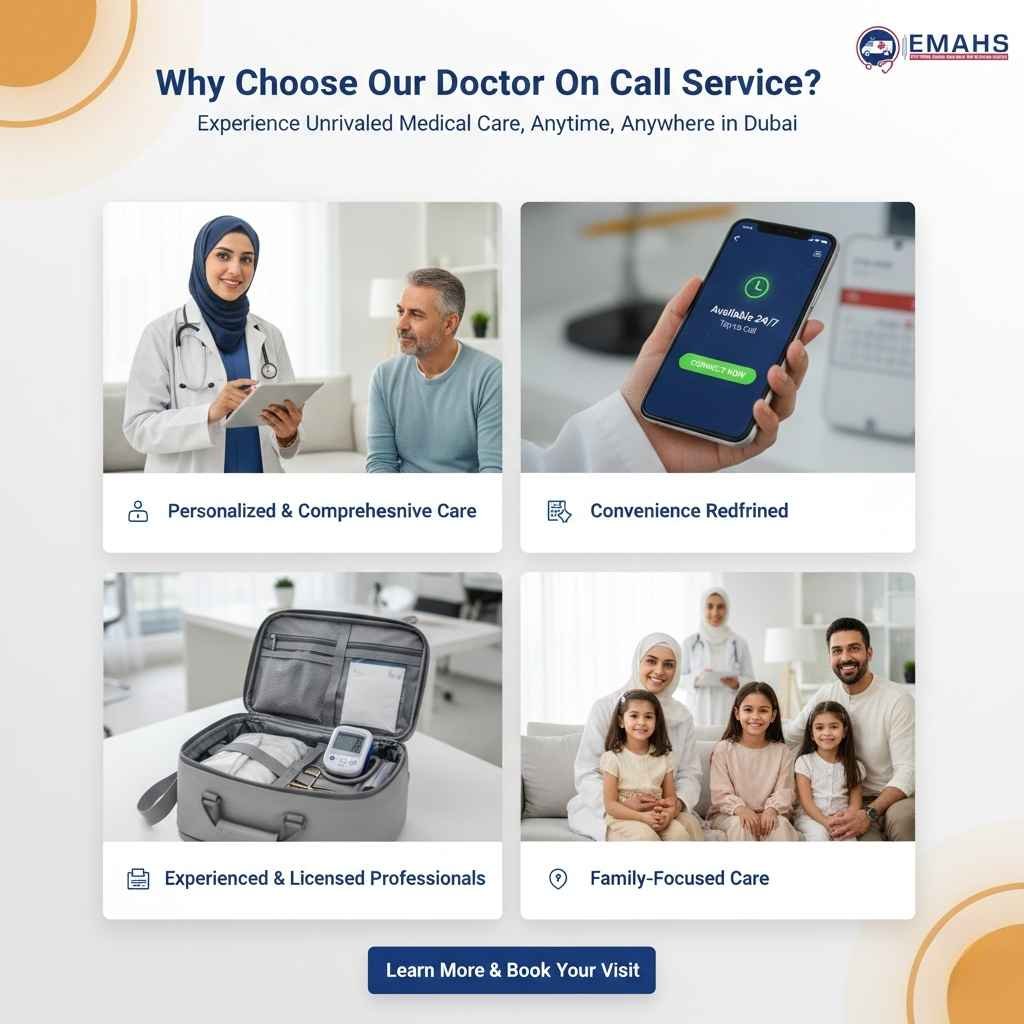 Why Choose Our Doctor On Call Dubai Service
