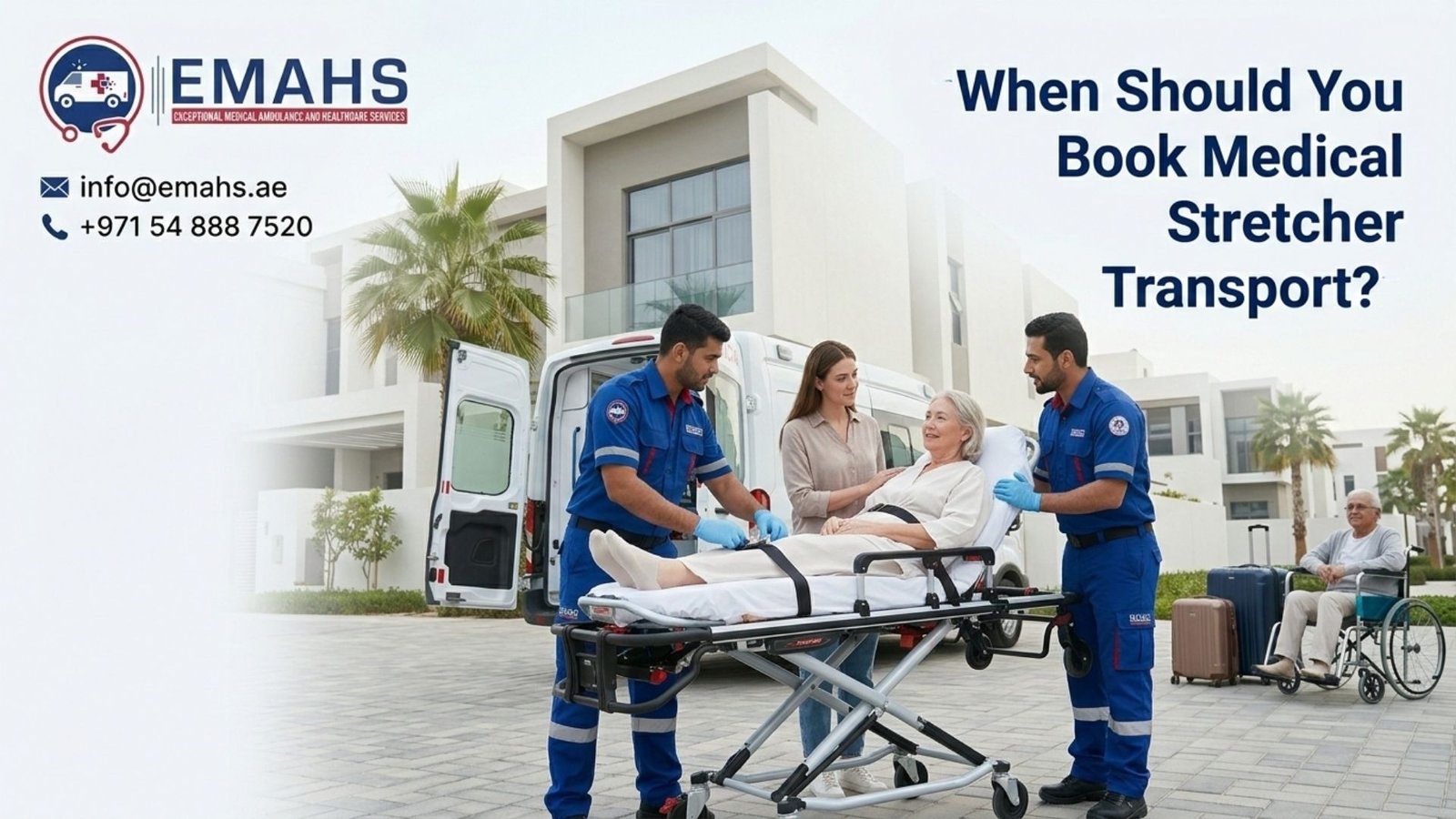 medical stretcher transport Dubai
