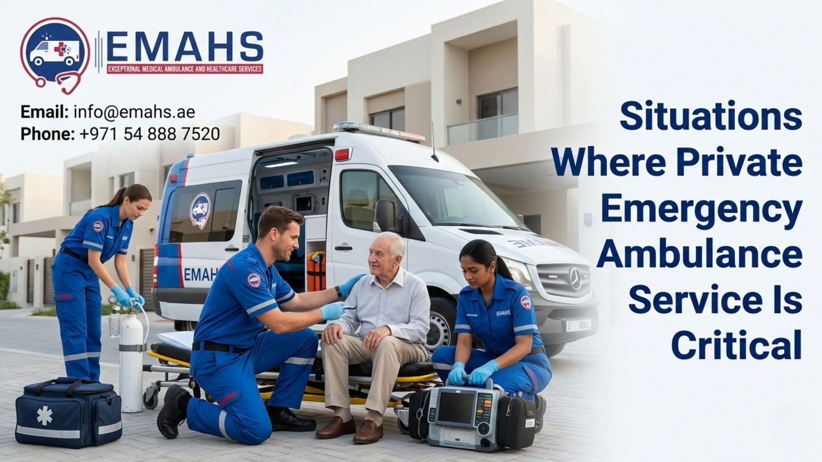 private emergency ambulance service in Dubai